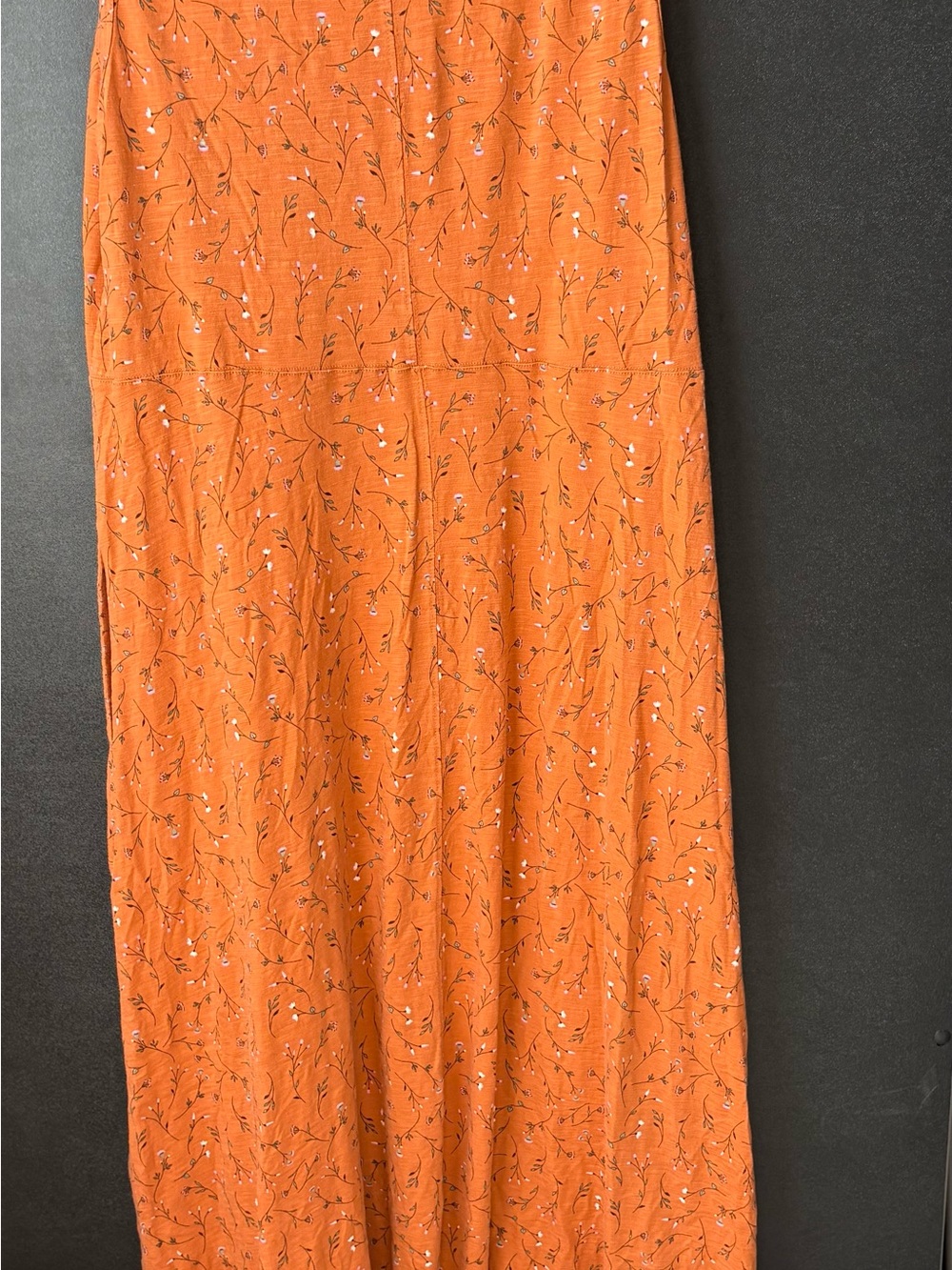 Duluth Trading Co Burnt Orange Floral Maxi Dress - Picture 4 of 8